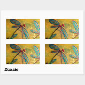 Sticker Rectangulaire Brouillard de libellule (Feuille)