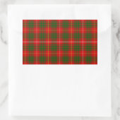 Sticker Rectangulaire Bruce tartan rouge vert plaid (Sac)