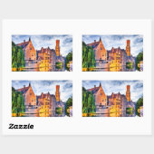 Sticker Rectangulaire Bruges (Feuille)