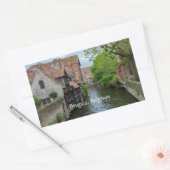 Sticker Rectangulaire Bruges, Belgique (Enveloppe)