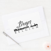Sticker Rectangulaire Bruges, Belgique (Enveloppe)