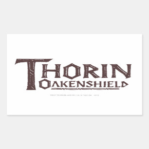 Sticker Rectangulaire Brun de logo de THORIN OAKENSHIELD™