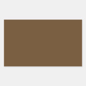 Sticker Rectangulaire Brun foncé (Devant)