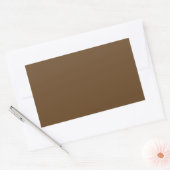 Sticker Rectangulaire Brun foncé (Enveloppe)
