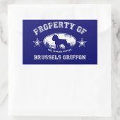 Sticker Rectangulaire Bruxelles Griffon (Sac)