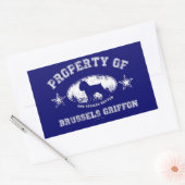 Sticker Rectangulaire Bruxelles Griffon (Enveloppe)