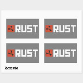 Sticker Rectangulaire BRWG Bannière RUST (Feuille)