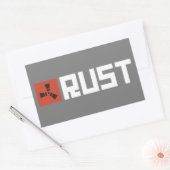 Sticker Rectangulaire BRWG Bannière RUST (Enveloppe)