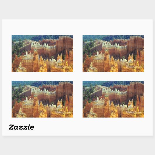 Sticker Rectangulaire Bryce Canyon (Feuille)