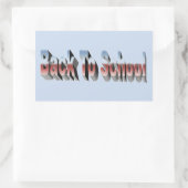 Sticker Rectangulaire BTS à trois tons (Sac)