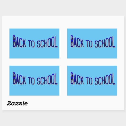Sticker Rectangulaire BTS Blue S Paint (Feuille)