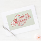 Sticker Rectangulaire Bubble gomme drôle thon saveur de poisson (Enveloppe)