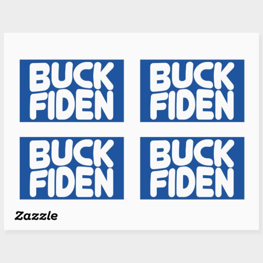 Sticker Rectangulaire Buck Fiden (Feuille)