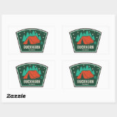 Sticker Rectangulaire Buckhorn Wilderness Camping (Feuille)