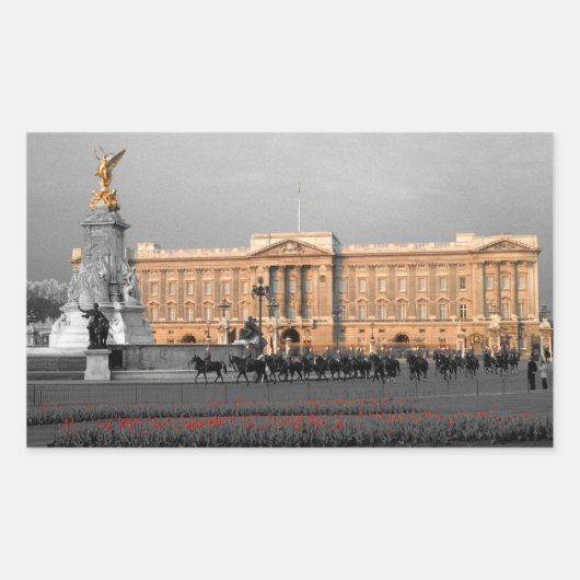 Sticker Rectangulaire Buckingham Palace (Devant)