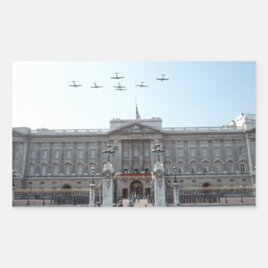 Sticker Rectangulaire Buckingham Palace (Devant)