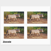 Sticker Rectangulaire Bucskin Nouvelle Forêt Pony Faune (Feuille)