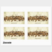 Sticker Rectangulaire Budapest (Feuille)