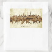 Sticker Rectangulaire Budapest (Sac)