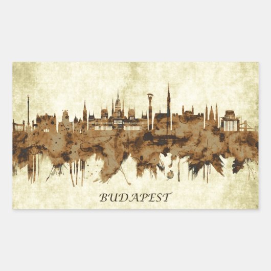 Sticker Rectangulaire Budapest (Devant)