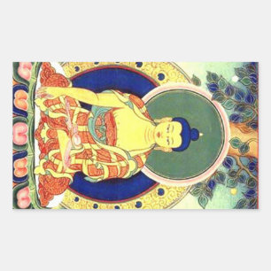 STICKER RECTANGULAIRE BUDDHA