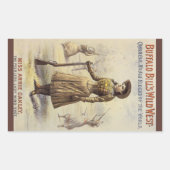 Sticker Rectangulaire Buffalo Bill's Wild West Show avec Annie Oakley (Devant)