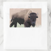 Sticker Rectangulaire Buffle / Bison (Sac)