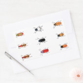 Sticker Rectangulaire Bugs vintages (Enveloppe)