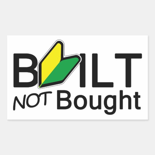 Sticker Rectangulaire Built (Devant)