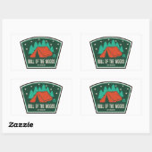 Sticker Rectangulaire Bull Du Bois Wilderness Camping Oregon (Feuille)