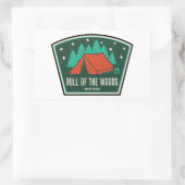 Sticker Rectangulaire Bull Du Bois Wilderness Camping Oregon (Sac)