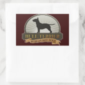 Sticker Rectangulaire Bull Terrier (Sac)