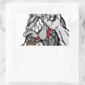 Sticker Rectangulaire bulldog (Sac)