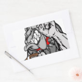 Sticker Rectangulaire bulldog (Enveloppe)