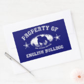 Sticker Rectangulaire Bulldog anglais (Enveloppe)