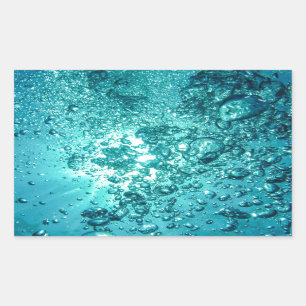 Sticker Rectangulaire Bulles d'eau