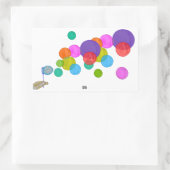 Sticker Rectangulaire Bulles soufflantes (Arc-en-ciel) (Sac)