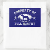 Sticker Rectangulaire Bullmastiff (Sac)