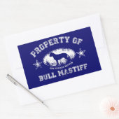 Sticker Rectangulaire Bullmastiff (Enveloppe)