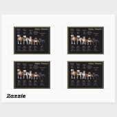 Sticker Rectangulaire Bully Breeds (Feuille)