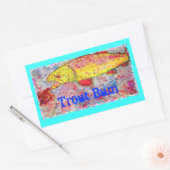 Sticker Rectangulaire Bum à truites (Enveloppe)