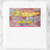 Sticker Rectangulaire bum de truite (Sac)