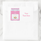 Sticker Rectangulaire Bun In Four (rose personnalisable) (Sac)