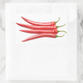 Sticker Rectangulaire Bunch de piments (Sac)