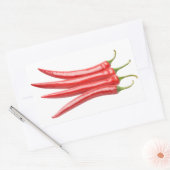 Sticker Rectangulaire Bunch de piments (Enveloppe)