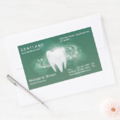 Sticker Rectangulaire Bureau dentaire écologique (Enveloppe)