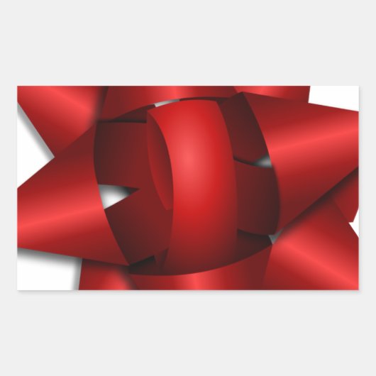 Sticker Rectangulaire bureau rouge de douche de partie de ruban de (Devant)