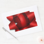 Sticker Rectangulaire bureau rouge de douche de partie de ruban de (Enveloppe)