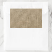 Sticker Rectangulaire Burlap Beige Naturel (Sac)