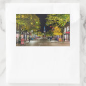 Sticker Rectangulaire Burlington, Vermont, photo de la ville, (Sac)